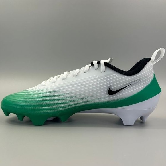 Nike Vapor Speed 3 Men Size 9 White Green Black Football Cleats HM8849-100 NEW - Picture 2 of 6